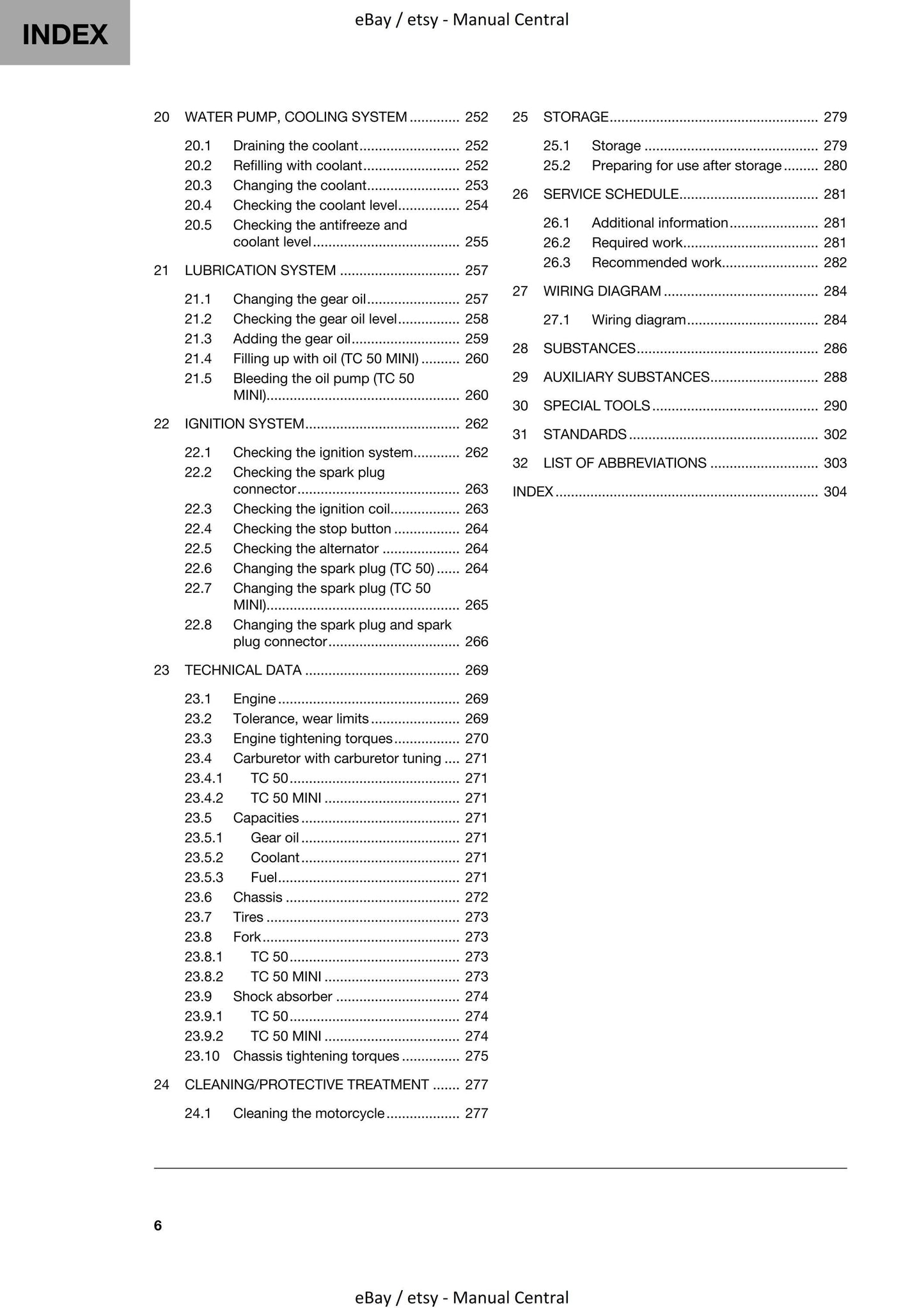 Husqvarna 2021 - TC 50 MINI - Workshop Service Repair Manual