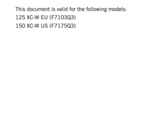 KTM 2017 - 125 150 XC-W - Service Workshop Repair Manual