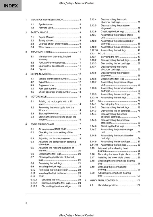 Husqvarna 2022 - FC FX 350 - Service Workshop Repair Manual