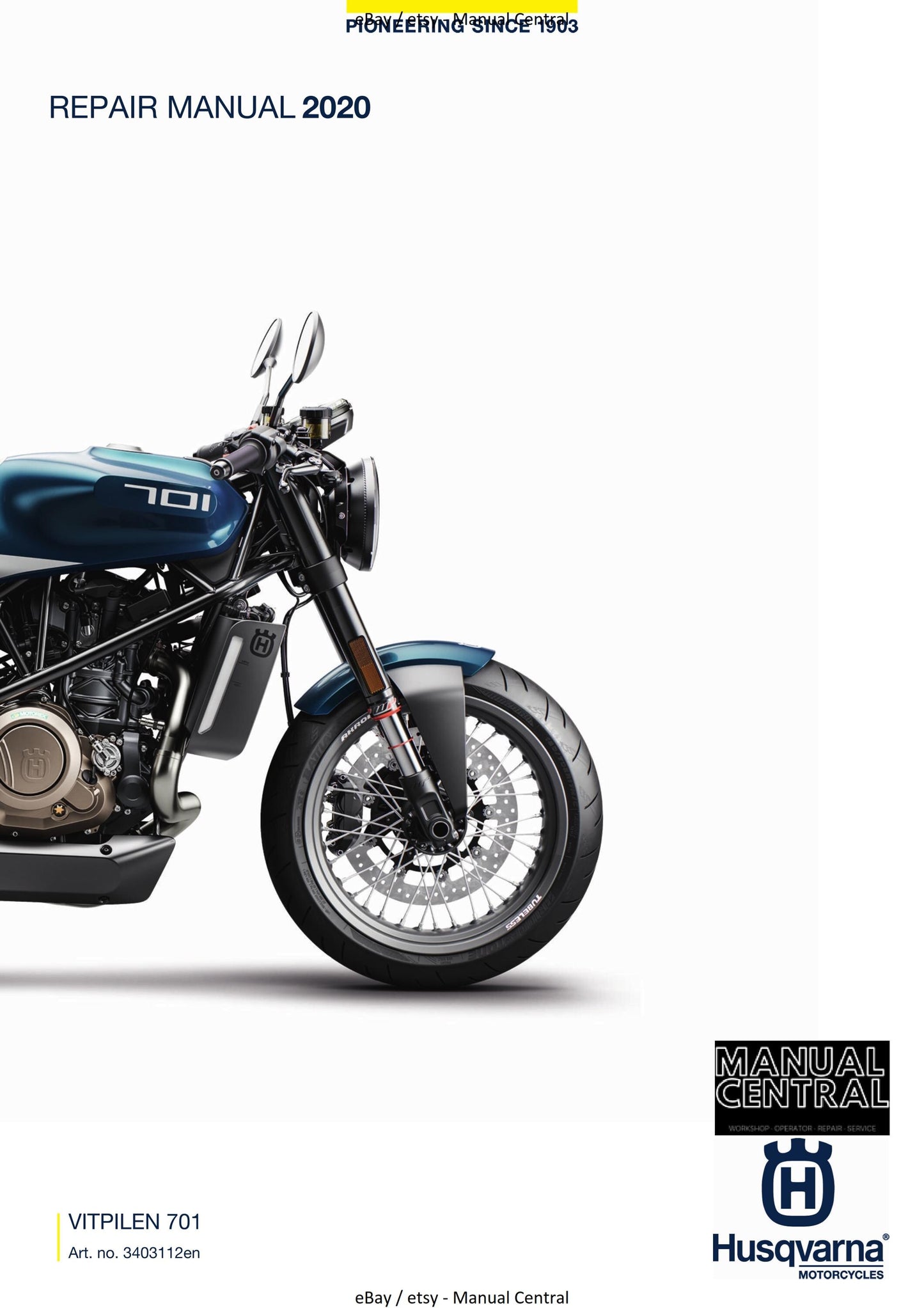 Husqvarna 2020 - Vitpilen 701 - Workshop Service Repair Manual