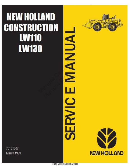 New Holland - LW110 LW130 - Workshop Service Repair Manual