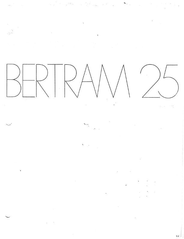 Bertram 25 - User Guide - Owners Manual
