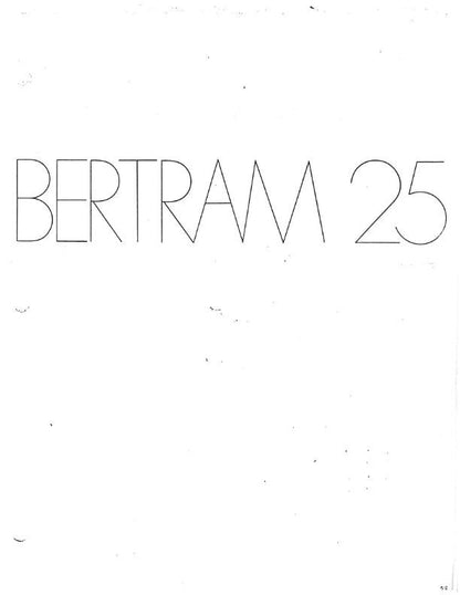 Bertram 25 - User Guide - Owners Manual