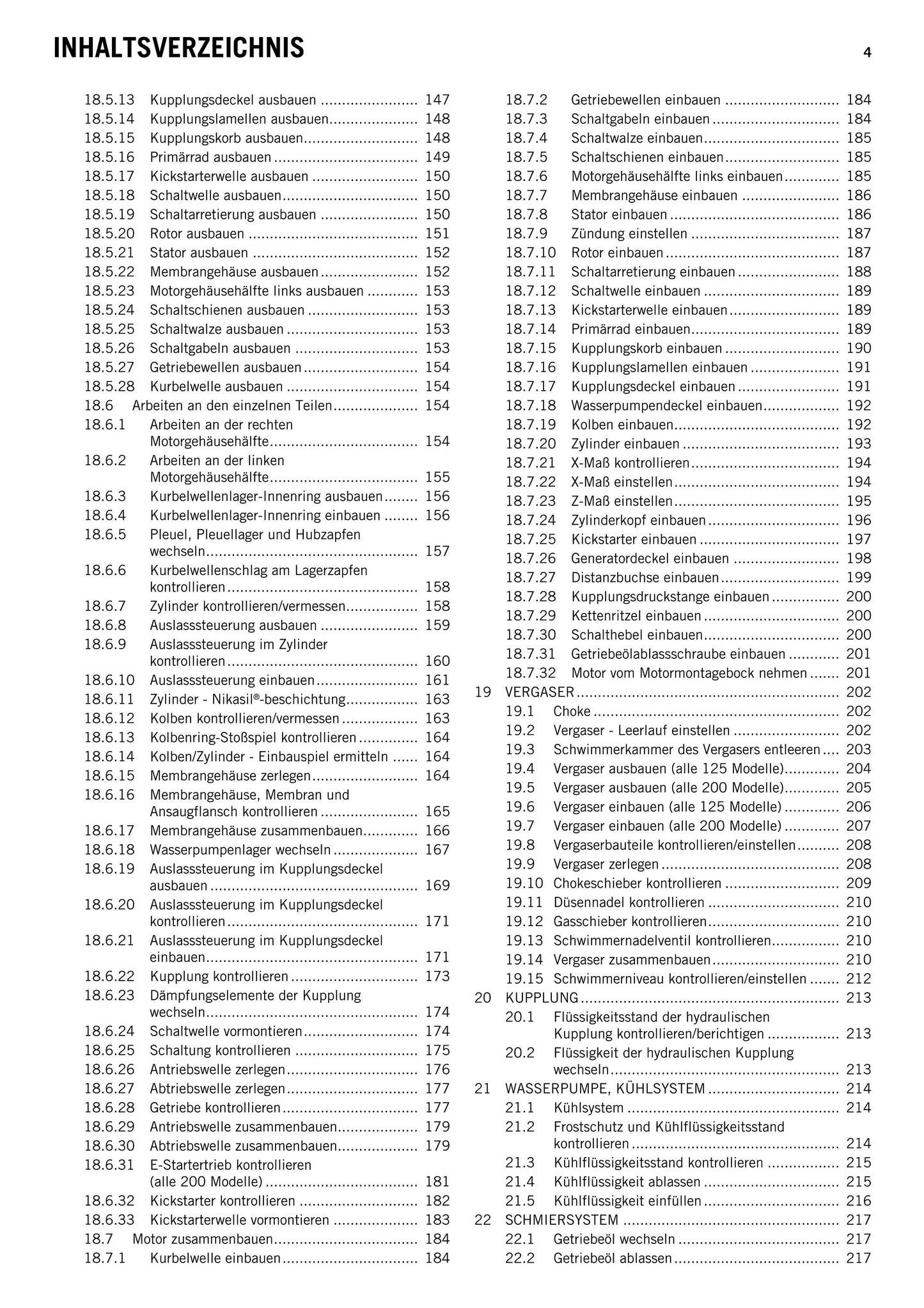 German Language - KTM 2015 - 125 200 Exc Six Days Factory Edition Xc-w - Reparaturanleitung - Service Workshop Repair Manual