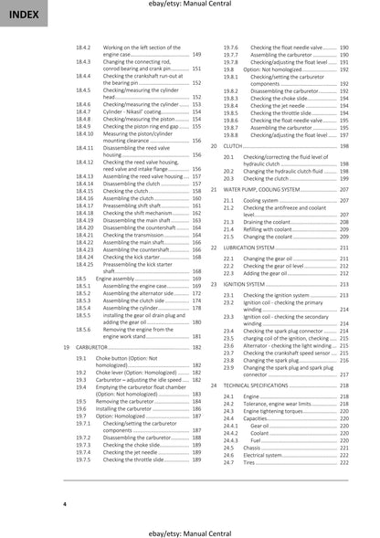 GasGas 2022 - TXT RACING GP 125 250 280 300 - Service Workshop Repair Manual