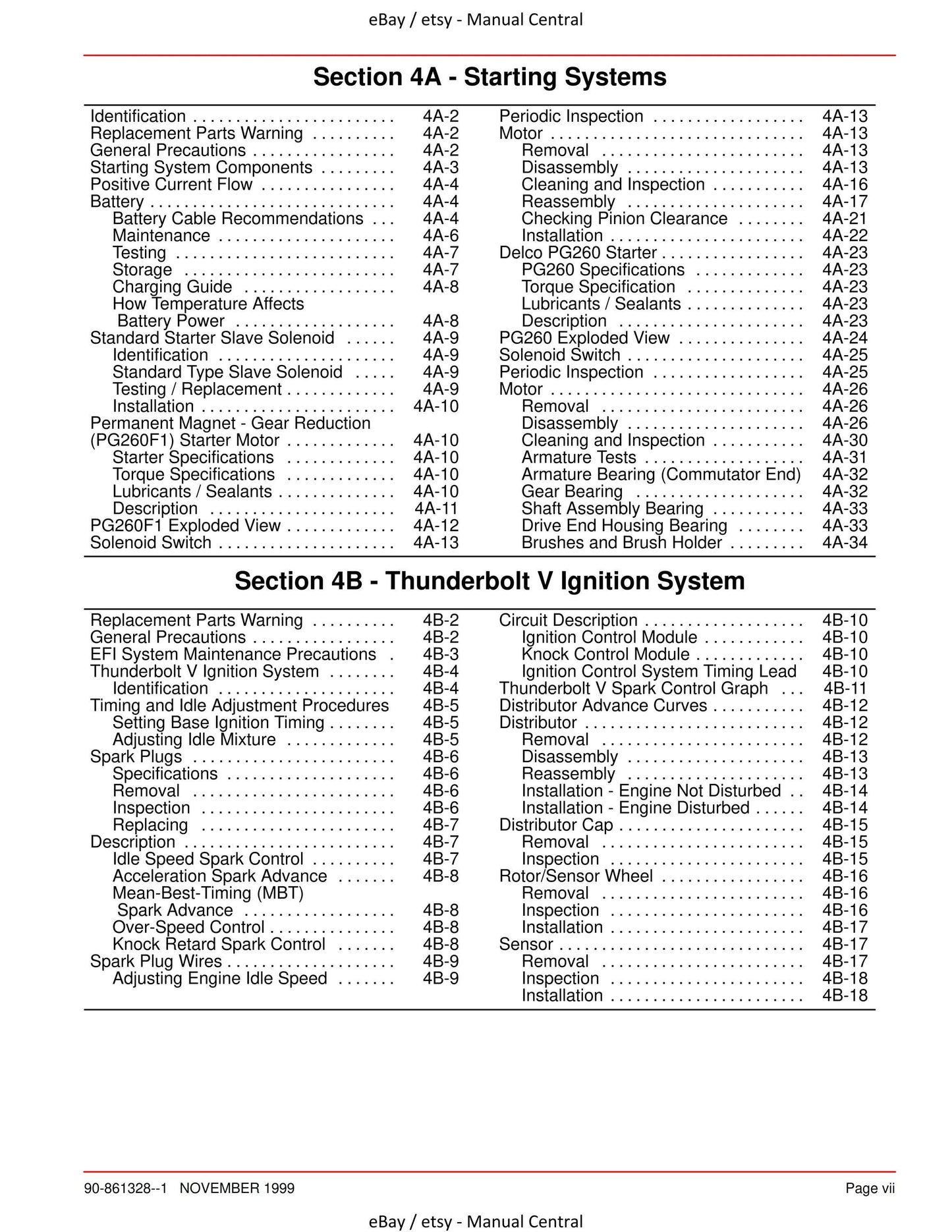 Mercury Mercruiser Service Manual 25 - Marine Engines GM V-6 262 CID 4.3L