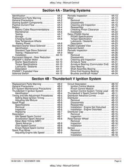Mercury Mercruiser Service Manual 25 - Marine Engines GM V-6 262 CID 4.3L