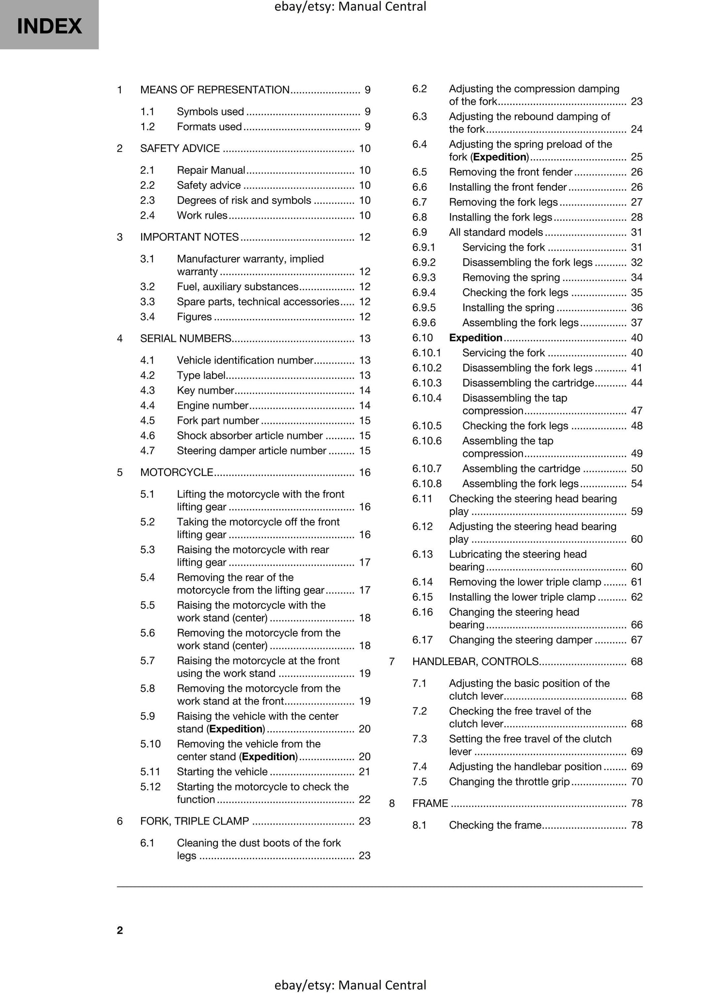 Husqvarna 2024 - Norden 901 Expedition - Service Workshop Repair Manual