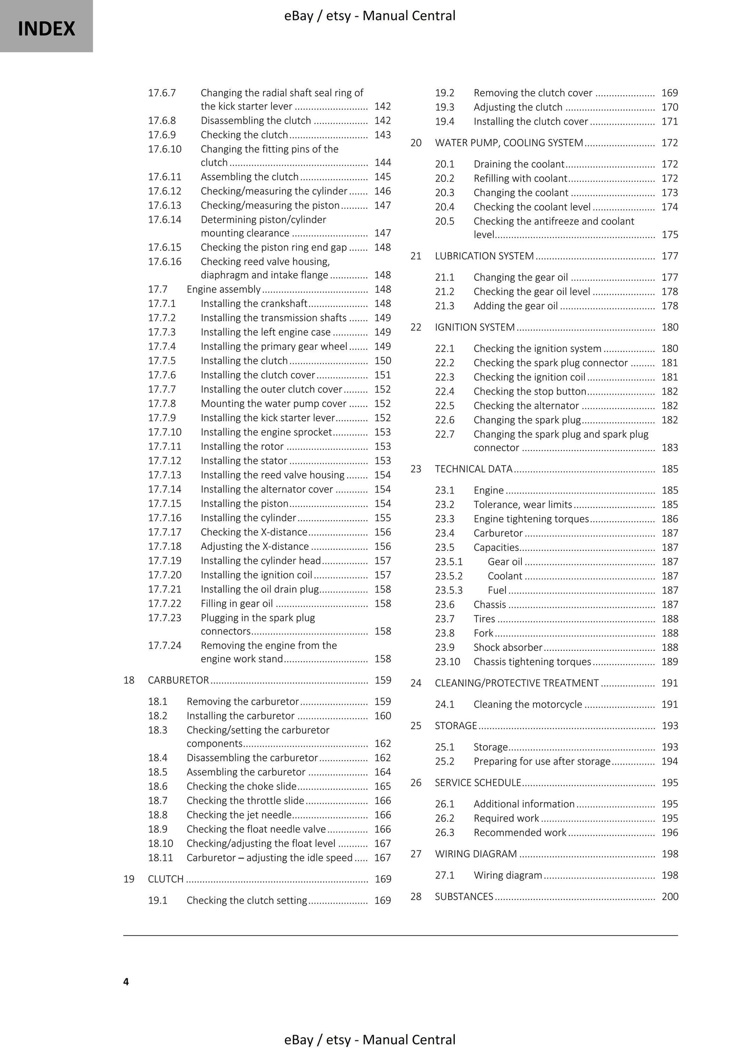 GasGas 2023 - MC 50 - Service Workshop Repair Manual