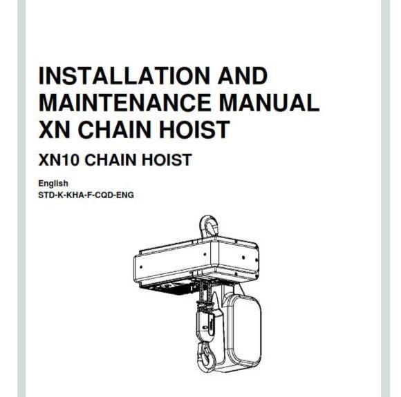 Konecranes - XN10 Chain Hoist - Installation & Maintenance Manual
