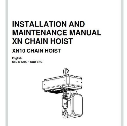 Konecranes - XN10 Chain Hoist - Installation & Maintenance Manual