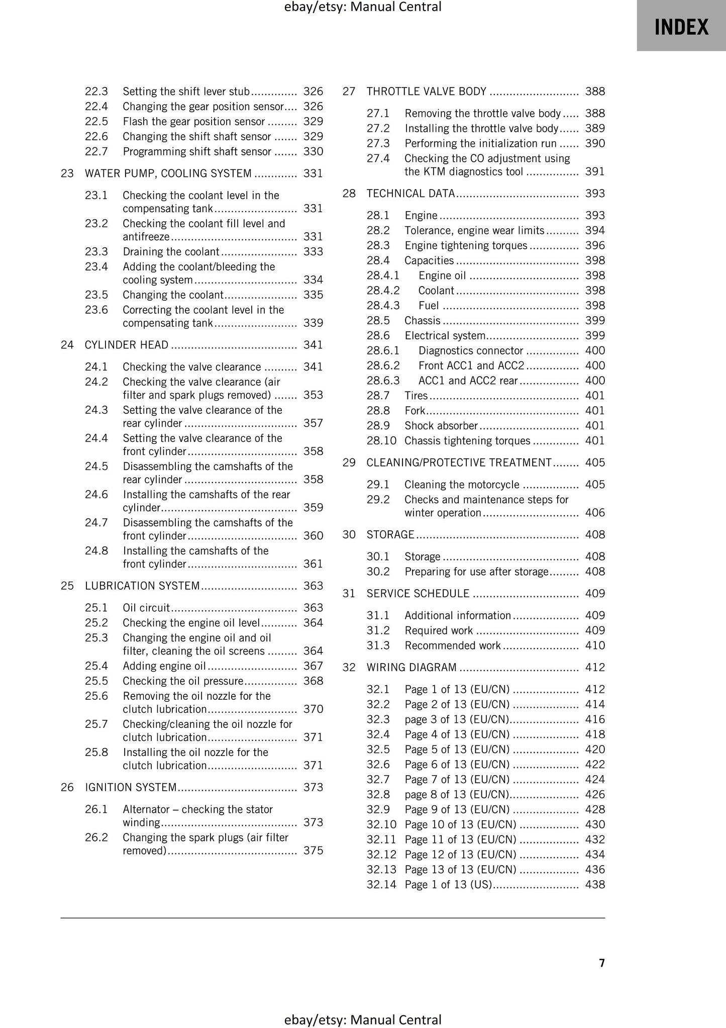 KTM 2020 - 1290 Super Adventure S - Service Workshop Repair Manual