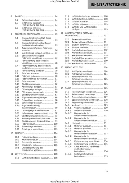 German Language - KTM 2014 - 450 500 Exc Six Days Xc-w - Reparaturanleitung - Service Workshop Repair Manual