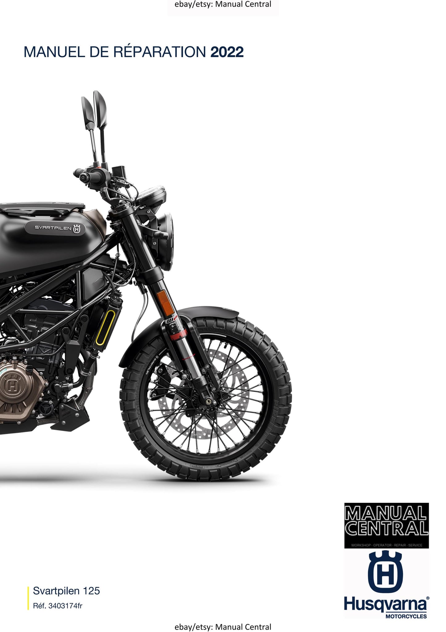 French Language - Husqvarna 2022 - Svartpilen 125 - Manuel De Reparation