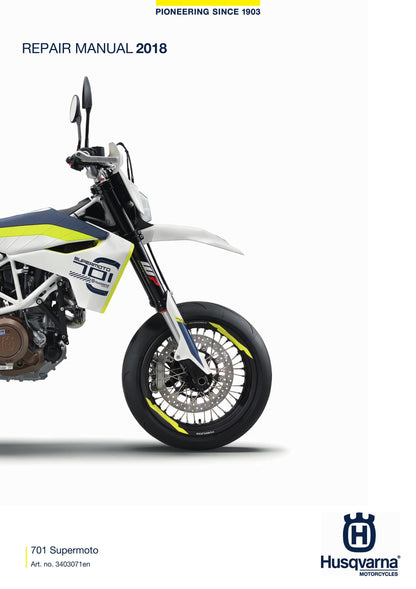 Husqvarna 2018 - 701 Supermoto - Workshop Service Repair Manual