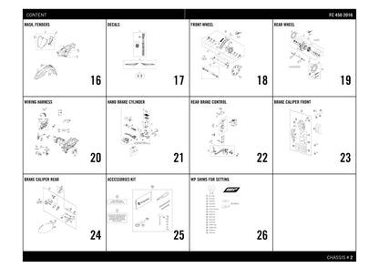 Husqvarna 2016 FC 450- Parts Manual Catalog