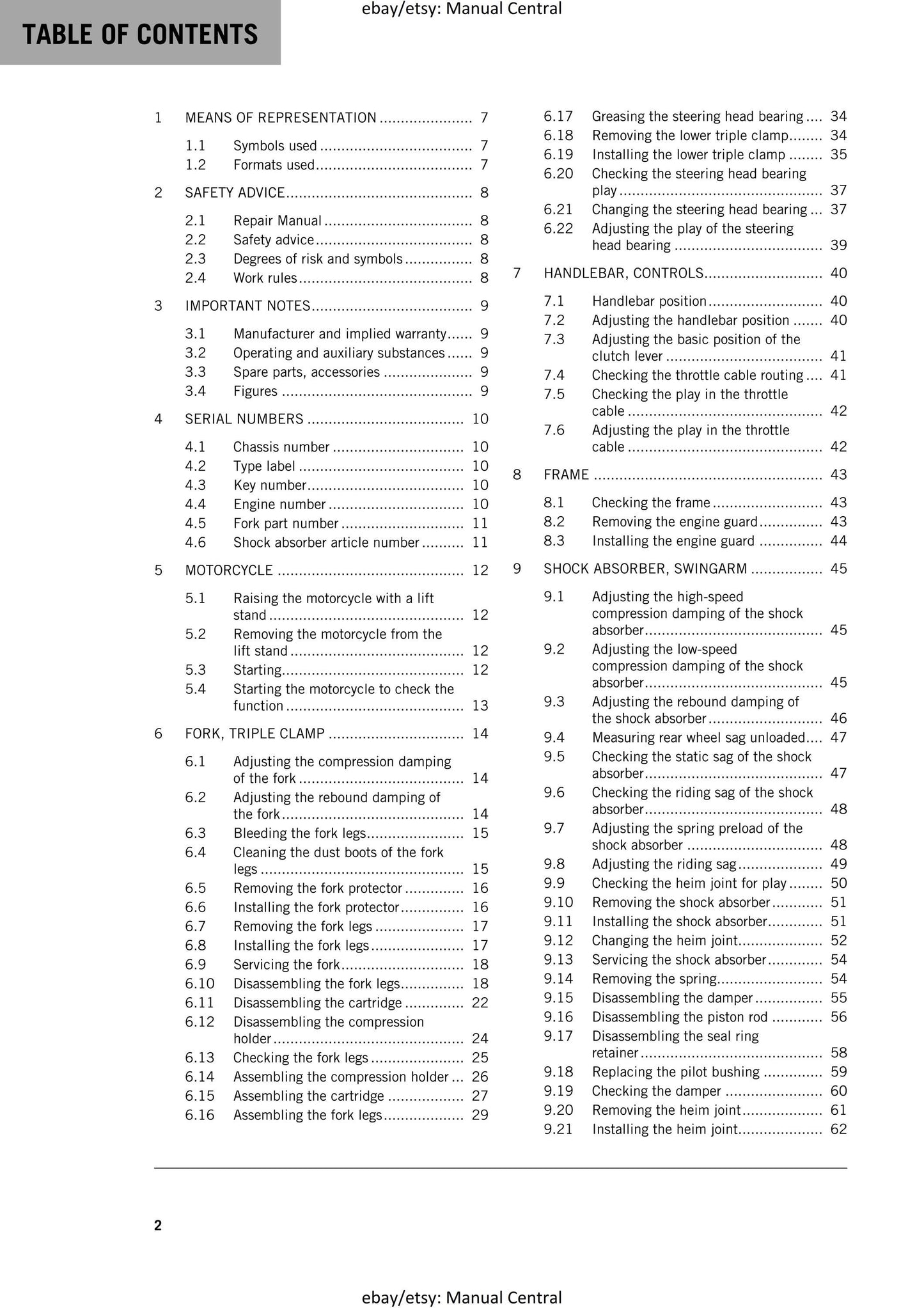 KTM 2017 - Freeride 350 - Service Workshop Repair Manual