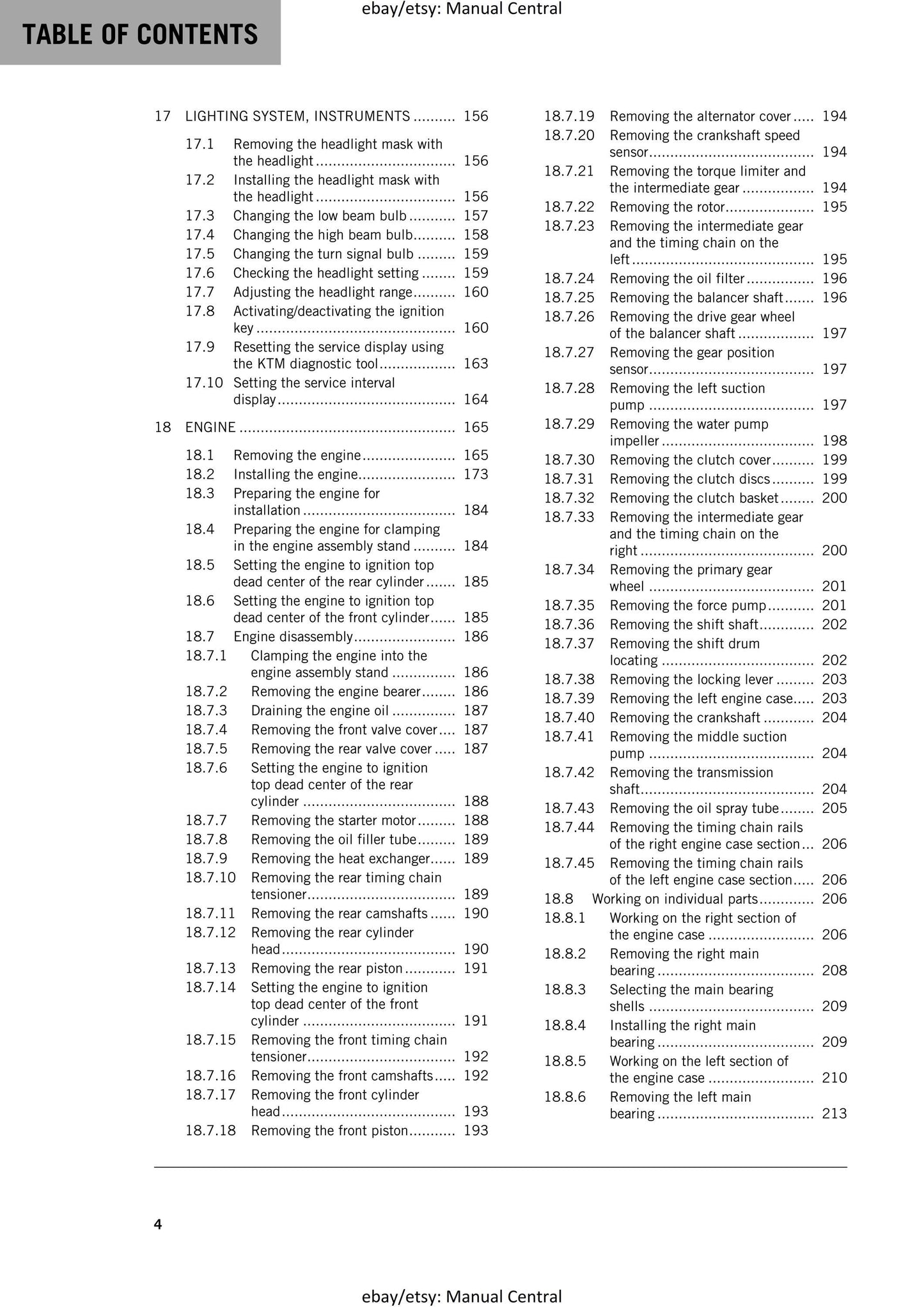 KTM 2017 - 1090 Adventure - Service Workshop Repair Manual