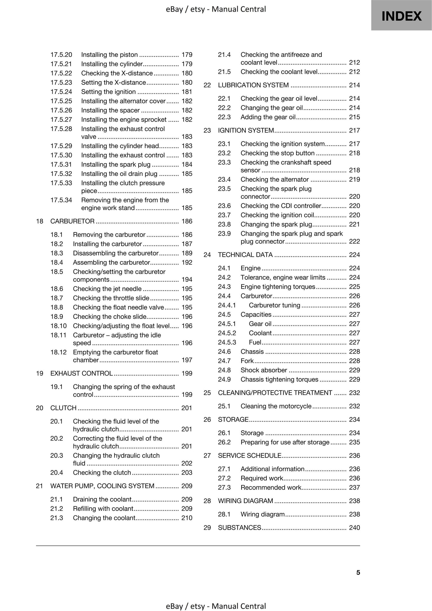 Husqvarna 2021 - TC 65 - Workshop Service Repair Manual