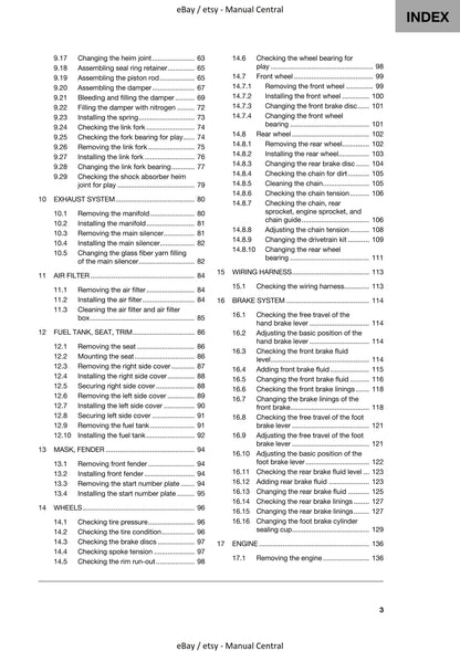 Husqvarna 2023 - TC 65 - Service Workshop Repair Manual