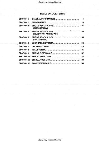 Hyundai Isuzu 4JG2 - Engine Workshop Service Repair Manual