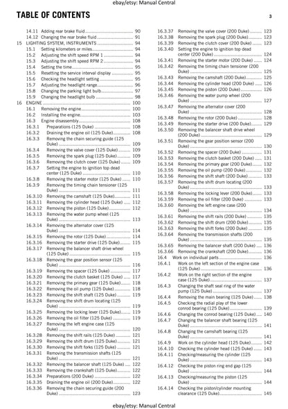 KTM 2013 - 125 200 Duke - Workshop Service Repair Manuals