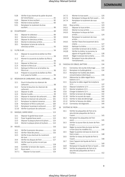 French Language - GasGas 2023 - EC 250 300 - Manuel De Reparation -  Service Workshop Repair Manual