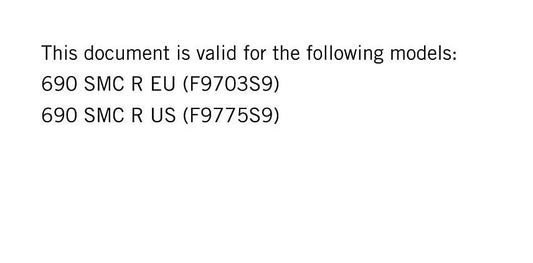 KTM 2019 - 690 Smc R - Service Workshop Repair Manual