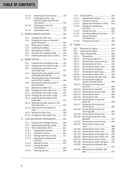 KTM 2014 - 450 500 Exc Six Days Xc-w - Service Workshop Repair Manual