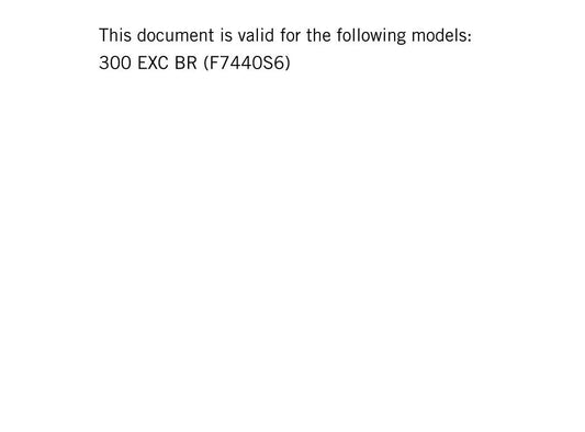 KTM 2019 - 300 EXC - Service Workshop Repair Manual