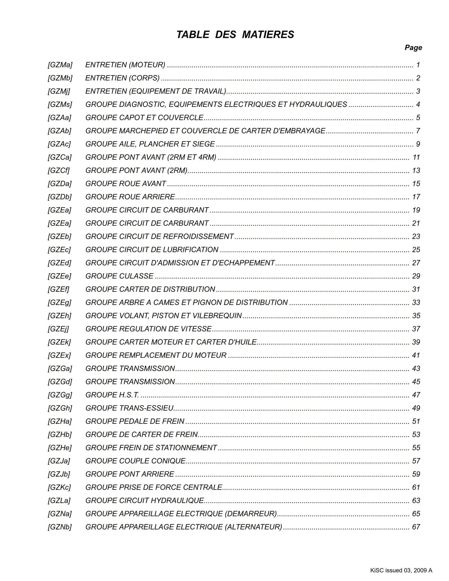 Kubota Flat Rate Schedule - ZD326-EU