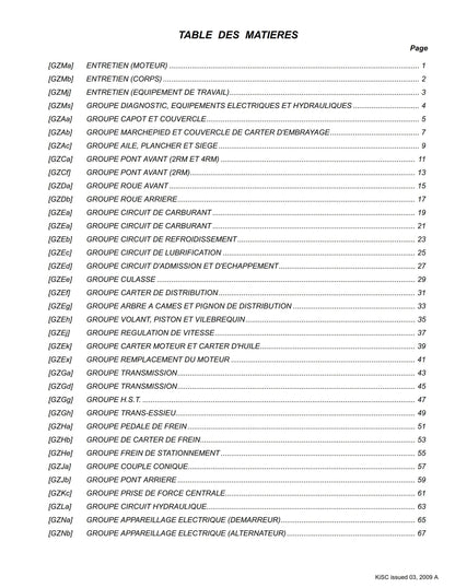 Kubota Flat Rate Schedule - ZD326-EU