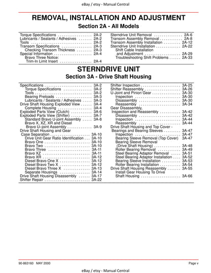 Mercury Mercruiser Service Manual 28 - Bravo Sterndrives