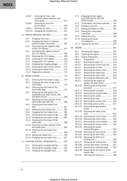 KTM 2020 - 450 500 Exc-f Six Days Xcf-w - Service Workshop Repair Manual