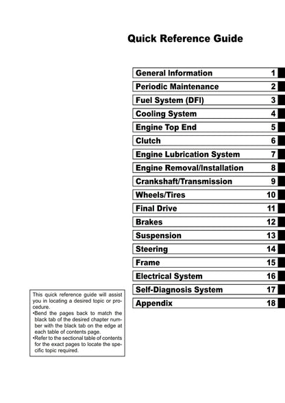 Kawasaki Ninja ZX-10R ABS - 2011 2012 2013 - Workshop Service Repair Manual