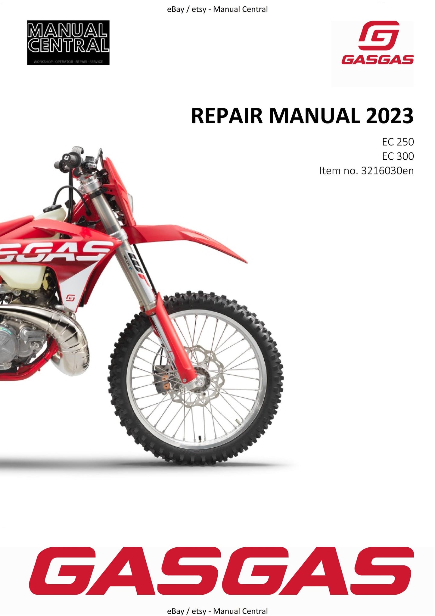 GasGas 2023 - EC 250 300 - Service Workshop Repair Manual