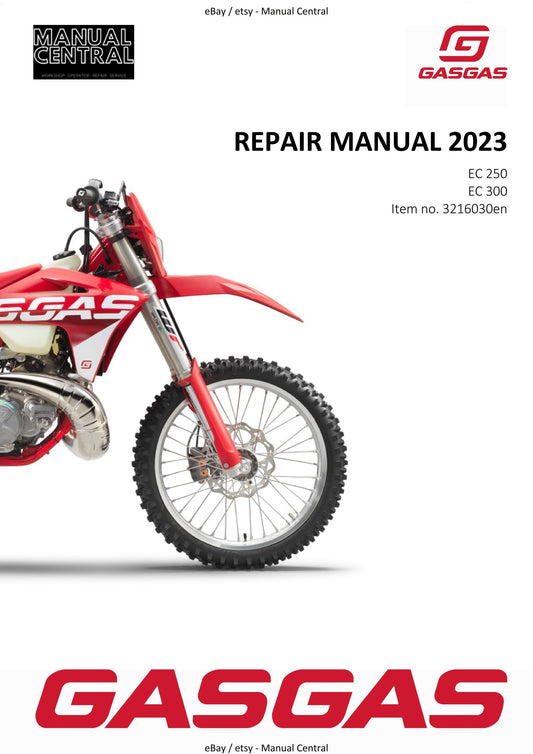 GasGas 2023 - EC 250 300 - Service Workshop Repair Manual