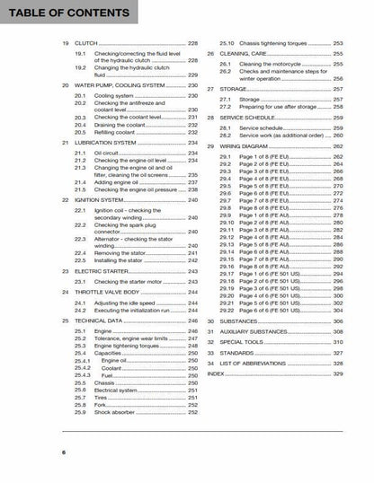 Husqvarna 2014 - Fe 450 501 - Service Workshop Repair Manual