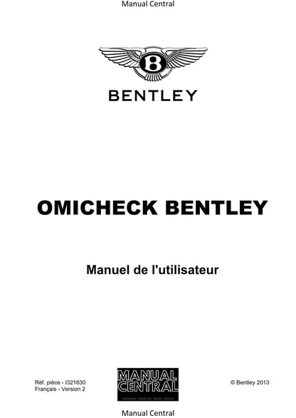 Bentley Omicheck User Manual - French Language