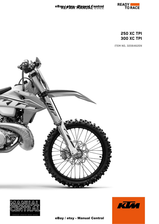 KTM 2022 - 250 300 Xc Tpi - Service Workshop Repair Manual