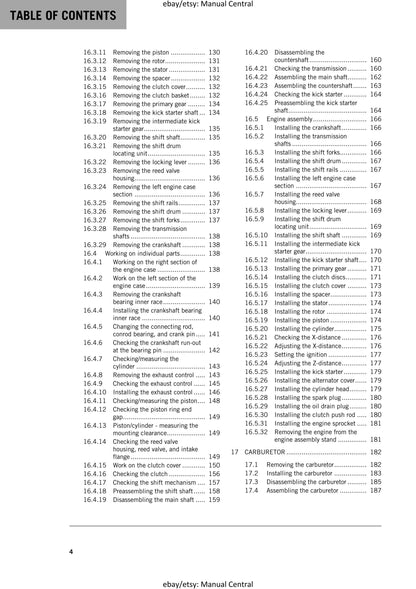 KTM 2016 - 85 SX 19/16 17/14 - Service Workshop Repair Manual