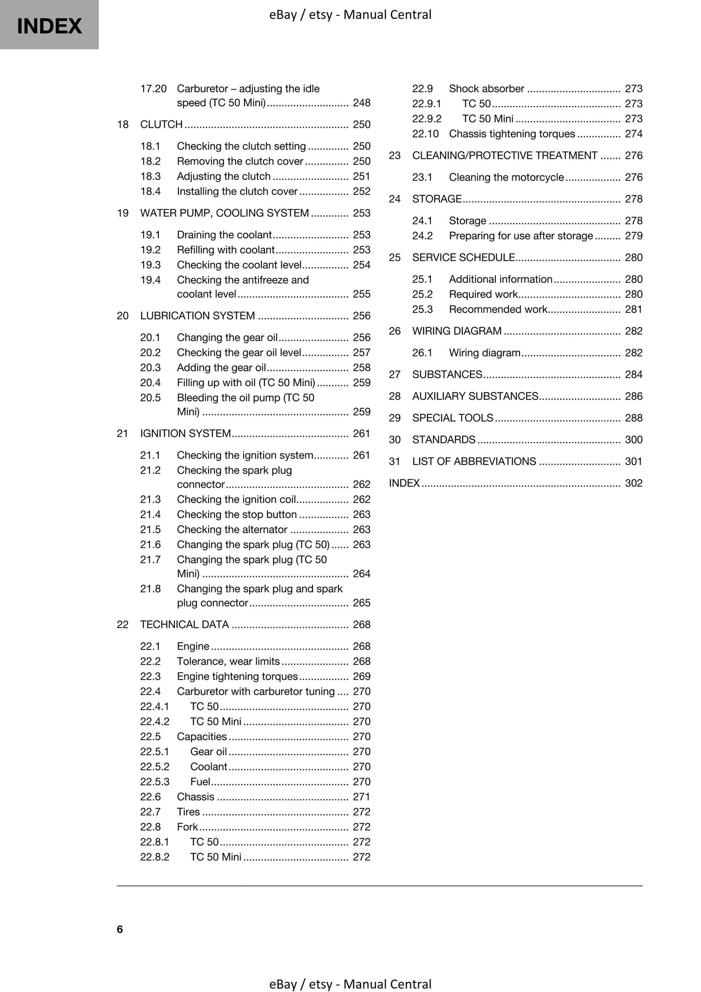 Husqvarna 2020 - TC 50 MINI - Workshop Service Repair Manual