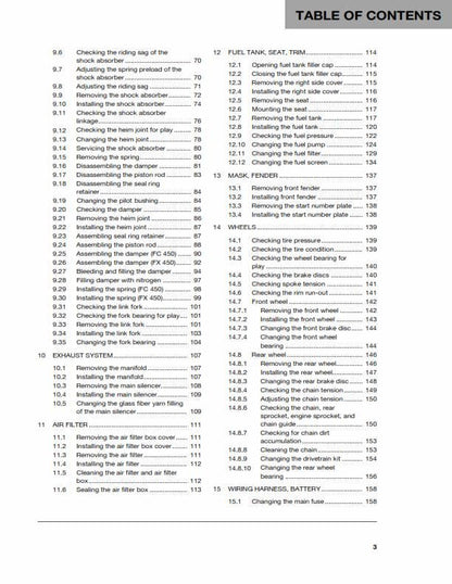 Husqvarna 2019 - FC FX 450 - Workshop Service Repair Manual