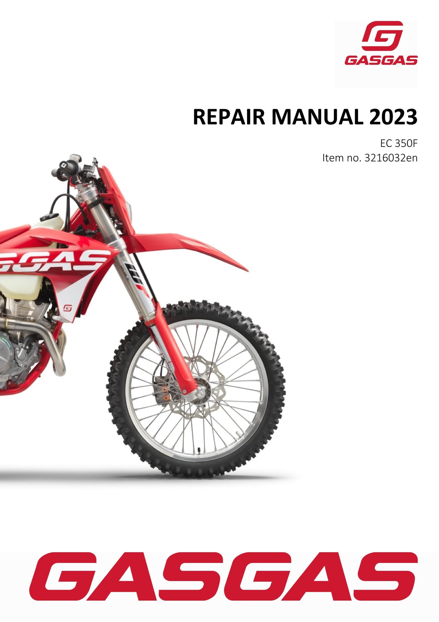 GasGas 2023 - EC 350F - Service Workshop Repair Manual