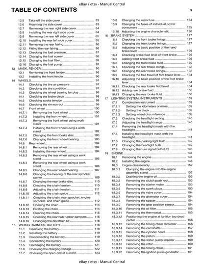 Husqvarna 2017 - 701 Enduro - Service Workshop Repair Manual