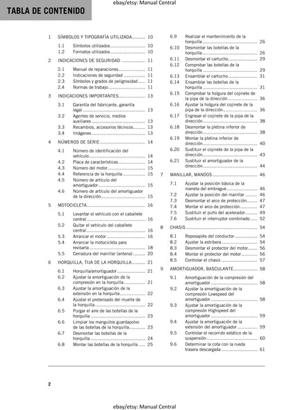 Spanish Language - KTM 2023 - 1290 Super Adventure R - Manual de Reparacion