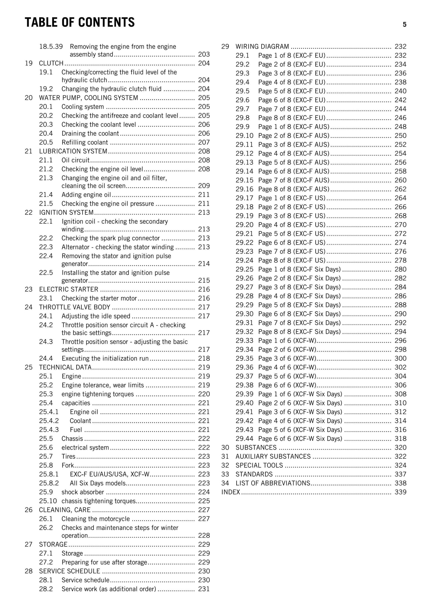KTM 2014 - 350 Exc-f Xcf-w Six Days - Service Workshop Repair Manual