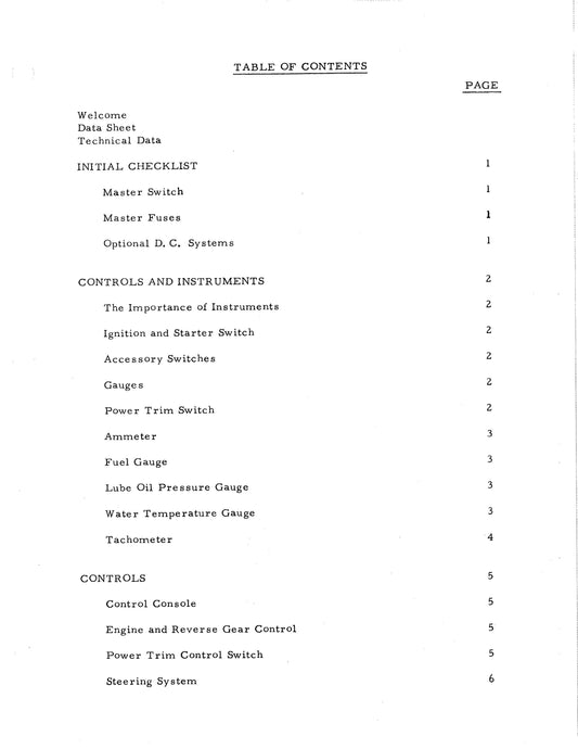 Bertram 20 - Owners Manual