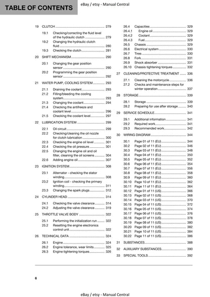Husqvarna 2019 - 701 Enduro - Workshop Service Repair Manual