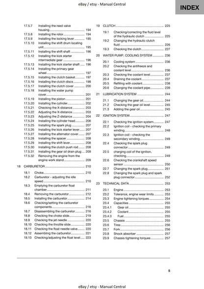 Husqvarna 2020 - TC 125 - Workshop Service Repair Manual